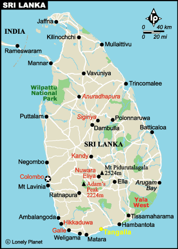 Directions To Sri Lanka Map/Way | Patini Bungalows